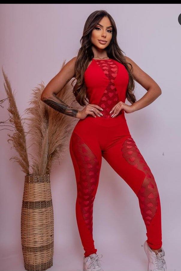 Heart jumpsuit